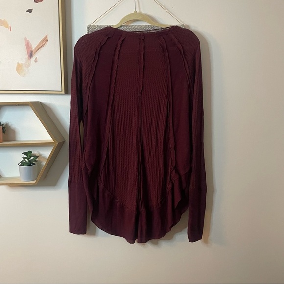 We the Free Waffle Knit Top Small - Picture 2 of 5